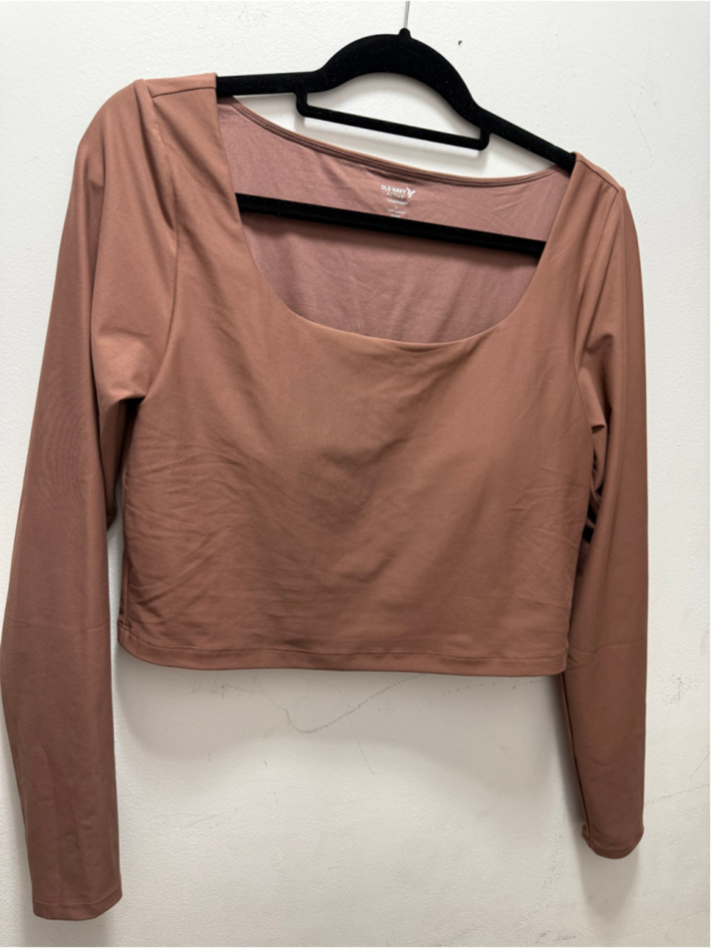 Women's Old Navy Active Brown Powersoft Crop Top L